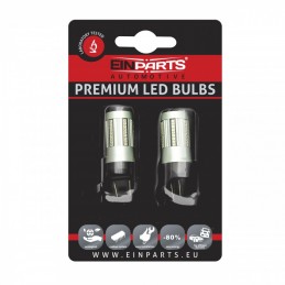 W21/5W LED ĹžĂĄrovky (66 x SMD 2016) ÄervenĂĄ CANBUS